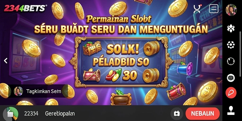 Screenshot gameplay 1234BETS yang menarik dan mendebarkan.