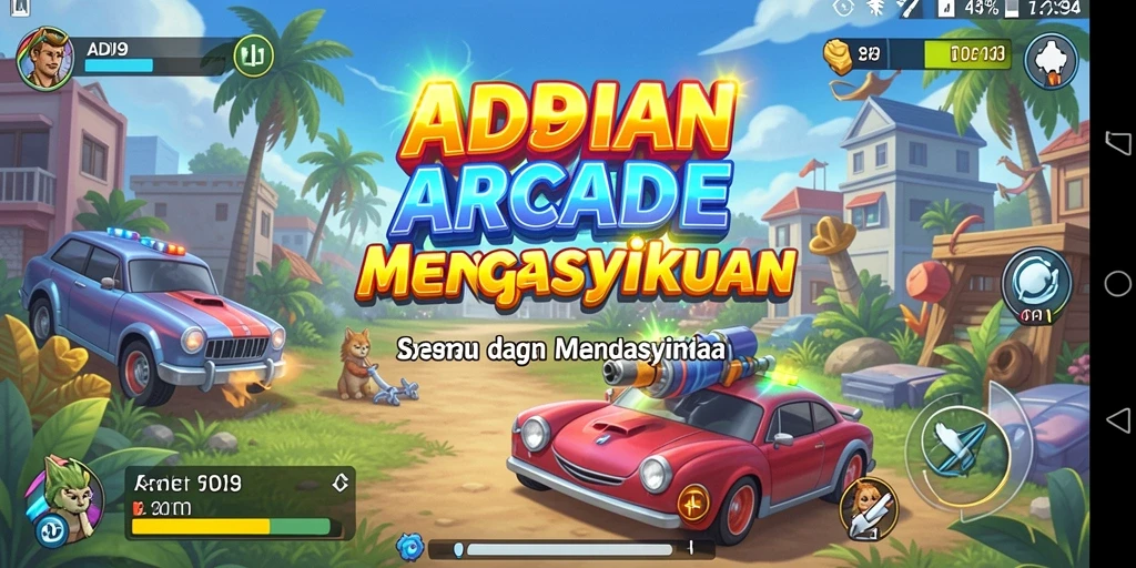Tampilan gameplay seru dengan grafis menawan di ADI99.