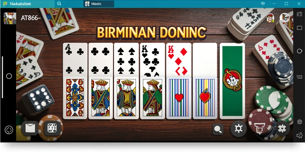 Tampilan gameplay AT866 yang seru dan menarik saat bermain Domino.