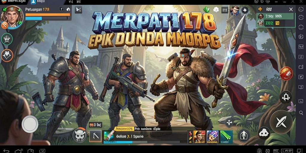 Tampilan gameplay epik di dunia fantasi MERPATI178.