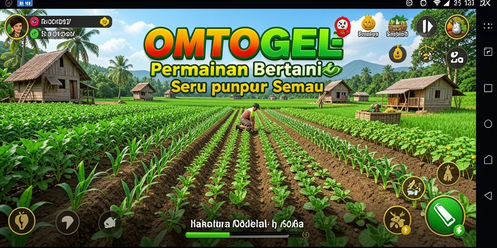 Tampilan gameplay menarik di OMTOGEL dengan aktivitas bertani seru.