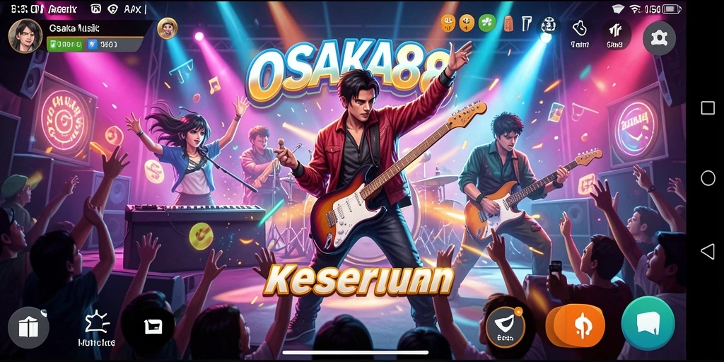 Tampilan gameplay OSAKA88 menampilkan aksi yang menarik dengan musik yang asyik.