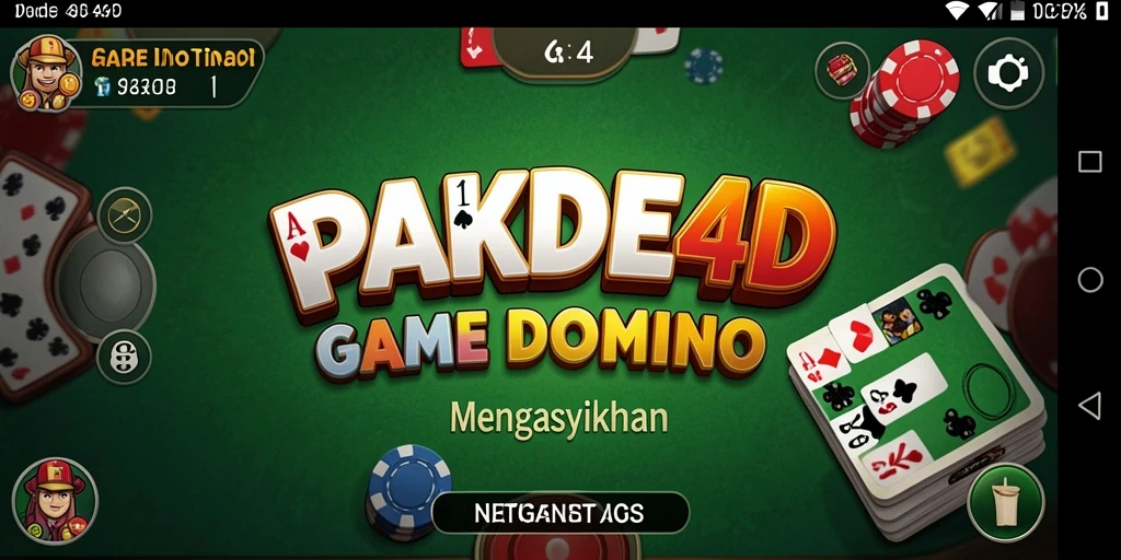Gameplay PAKDE4D yang seru dalam permainan Domino.