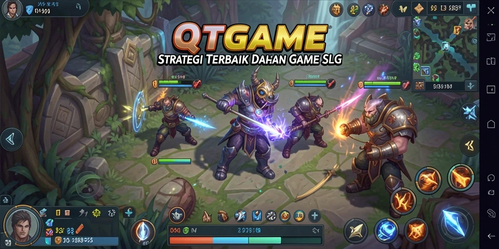 Tampilan gameplay QTGAME yang menarik dengan strategi di setiap momen.