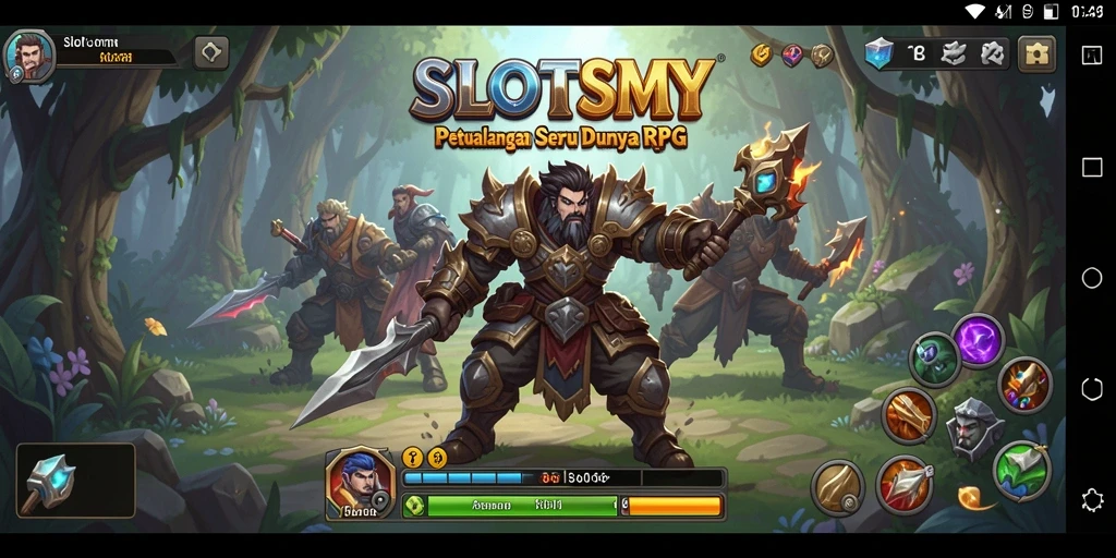 Gameplay seru dari SLOTSMY yang menampilkan petualangan RPG.