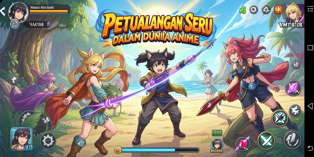 Tampilan gameplay seru dari <strong>VM108</strong> yang penuh aksi anime.